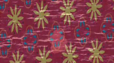 Soyut hareket desenli fütüristik video üretimi için dinamik dijital arkaplan