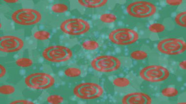 Benzersiz hareket grafikleri tasarım sanatına sahip yaratıcı film üretimi için özet bir arkaplan