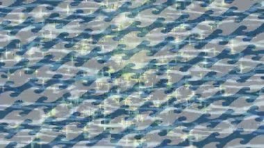 Benzersiz dijital animasyon tarzı grafikleri olan yaratıcı ortam tasarımı için yenilikçi hareket dokusu