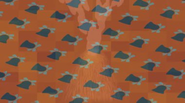 Estetik doku arkaplan tasarımı renkli hareket grafikleri ile moda film giriş profosyoneli