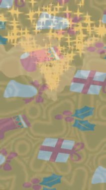 Lüks hareket projeleri için soyut tasarım stili animasyonu olan üst düzey dijital doku