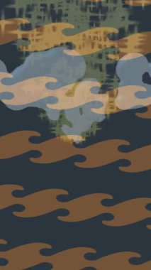 Profesyonel video projeleri sanat tarzı için organik hareketli arkaplan tasarımı