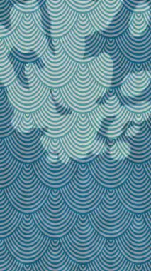 Benzersiz dijital animasyon tarzı grafikleri olan yaratıcı ortam tasarımı için yenilikçi hareket dokusu