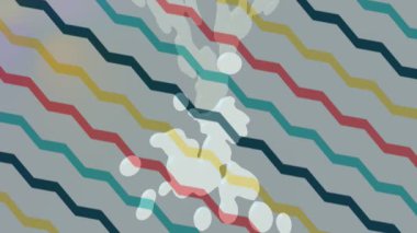 Benzersiz dijital animasyon tarzı grafikleri olan yaratıcı ortam tasarımı için yenilikçi hareket dokusu