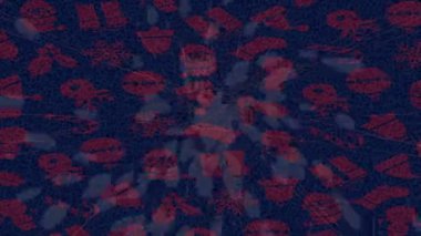 Benzersiz video giriş tasarımı projeleri için detaylı yüzey kalıbı film animasyon stili grafik girişi