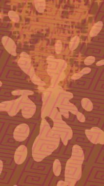 Benzersiz video giriş tasarımı projeleri için detaylı yüzey kalıbı film animasyon stili grafik girişi