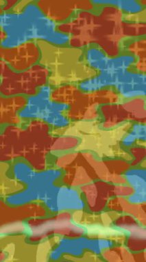 Estetik doku arkaplan tasarımı renkli hareket grafikleri ile moda film giriş profosyoneli