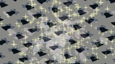 Soyut hareket desenli fütüristik video üretimi için dinamik dijital arkaplan