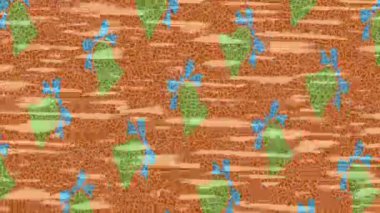 Dijital doku yüzey tasarım biçimi ile modern video animasyonu için gelişmiş hareket grafikleri