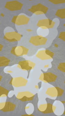 Benzersiz dijital animasyon tarzı grafikleri olan yaratıcı ortam tasarımı için yenilikçi hareket dokusu