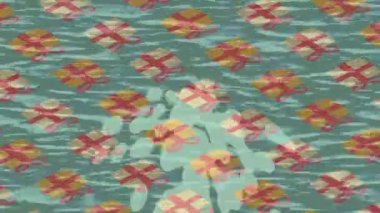 Soyut hareket desenli fütüristik video üretimi için dinamik dijital arkaplan