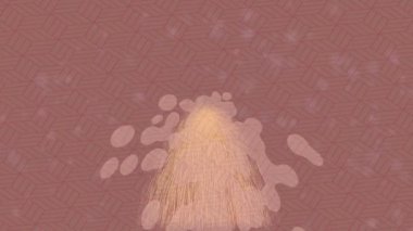 Benzersiz dijital animasyon tarzı grafikleri olan yaratıcı ortam tasarımı için yenilikçi hareket dokusu