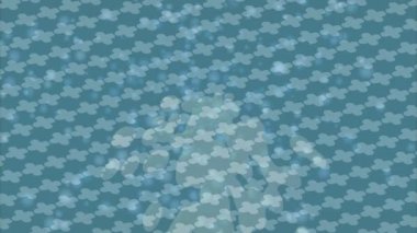 Benzersiz dijital animasyon tarzı grafikleri olan yaratıcı ortam tasarımı için yenilikçi hareket dokusu