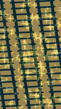 Benzersiz dijital animasyon tarzı grafikleri olan yaratıcı ortam tasarımı için yenilikçi hareket dokusu