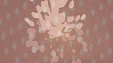 Benzersiz dijital animasyon tarzı grafikleri olan yaratıcı ortam tasarımı için yenilikçi hareket dokusu