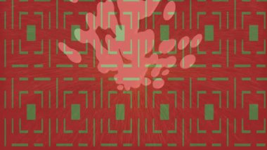 Benzersiz dijital animasyon tarzı grafikleri olan yaratıcı ortam tasarımı için yenilikçi hareket dokusu