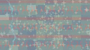 Dijital doku yüzey tasarım biçimi ile modern video animasyonu için gelişmiş hareket grafikleri