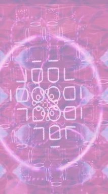 Soyut hareket desenli fütüristik video üretimi için dinamik dijital arkaplan