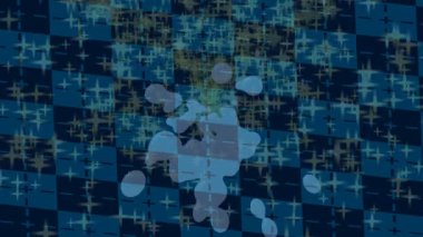 Soyut hareket desenli fütüristik video üretimi için dinamik dijital arkaplan