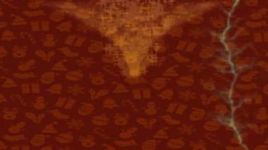 Benzersiz dijital animasyon tarzı grafikleri olan yaratıcı ortam tasarımı için yenilikçi hareket dokusu