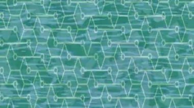 Soyut hareket desenli fütüristik video üretimi için dinamik dijital arkaplan