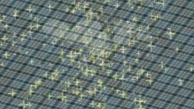 Soyut hareket desenli fütüristik video üretimi için dinamik dijital arkaplan