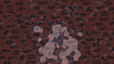 Dijital doku yüzey tasarım biçimi ile modern video animasyonu için gelişmiş hareket grafikleri