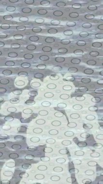 Benzersiz dijital animasyon tarzı grafikleri olan yaratıcı ortam tasarımı için yenilikçi hareket dokusu