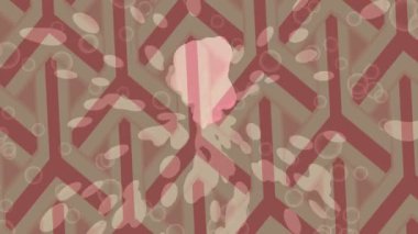 Soyut hareket desenli fütüristik video üretimi için dinamik dijital arkaplan