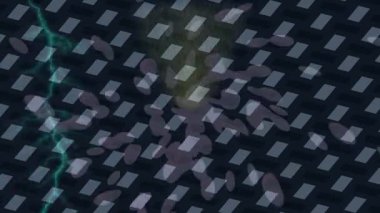 Benzersiz hareket dokusu tasarım sanatı ile profesyonel video düzenleme için modern soyut grafikler