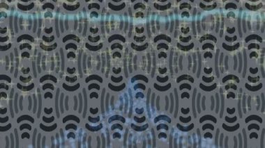 Lüks hareket projeleri için soyut tasarım stili animasyonu olan üst düzey dijital doku