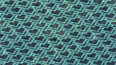 Soyut hareket desenli fütüristik video üretimi için dinamik dijital arkaplan