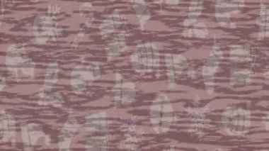 Soyut hareket desenli fütüristik video üretimi için dinamik dijital arkaplan