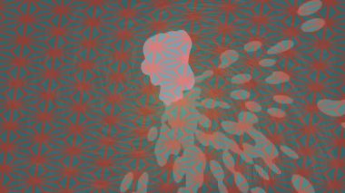 Benzersiz dijital animasyon tarzı grafikleri olan yaratıcı ortam tasarımı için yenilikçi hareket dokusu