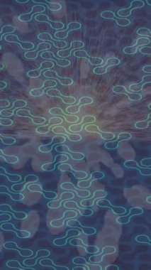 Lüks hareket projeleri için soyut tasarım stili animasyonu olan üst düzey dijital doku