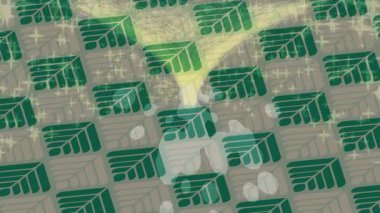 Organik desenli yüzey giriş stili video film sanatı ile soyut arkaplan tasarımı