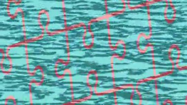 Soyut hareket desenli fütüristik video üretimi için dinamik dijital arkaplan