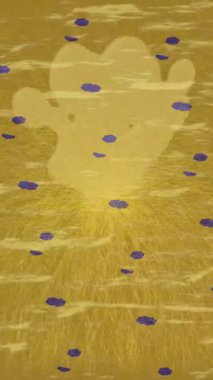 Soyut hareket desenli fütüristik video üretimi için dinamik dijital arkaplan