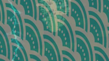 Benzersiz dijital animasyon tarzı grafikleri olan yaratıcı ortam tasarımı için yenilikçi hareket dokusu