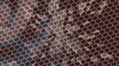 Benzersiz dijital animasyon tarzı grafikleri olan yaratıcı ortam tasarımı için yenilikçi hareket dokusu