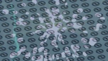 Benzersiz dijital animasyon tarzı grafikleri olan yaratıcı ortam tasarımı için yenilikçi hareket dokusu