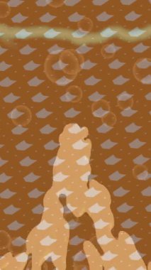 Benzersiz hareket grafikleri tasarım sanatına sahip yaratıcı film üretimi için özet bir arkaplan