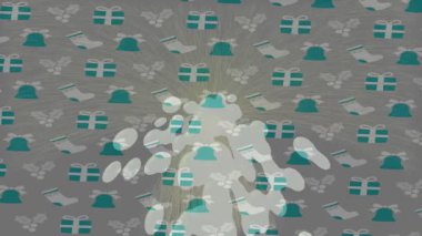 Modern medya üretimi için fütüristik dijital soyut doku sinematik tarz hareketli grafik ögesi