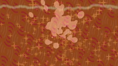 Organik desenli yüzey giriş stili video film sanatı ile soyut arkaplan tasarımı