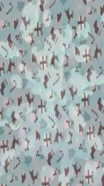 Dijital doku yüzey tasarım biçimi ile modern video animasyonu için gelişmiş hareket grafikleri