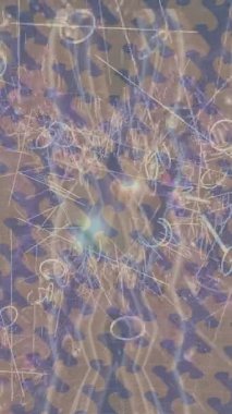 Benzersiz dijital animasyon tarzı grafikleri olan yaratıcı ortam tasarımı için yenilikçi hareket dokusu