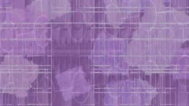 Estetik doku arkaplan tasarımı renkli hareket grafikleri ile moda film giriş profosyoneli