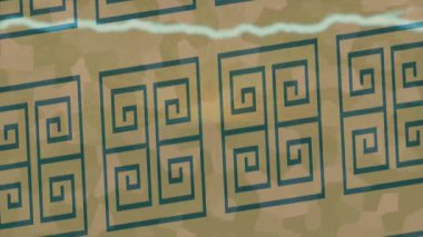 Benzersiz dijital animasyon tarzı grafikleri olan yaratıcı ortam tasarımı için yenilikçi hareket dokusu