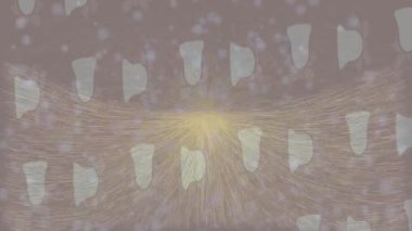 Lüks hareket projeleri için soyut tasarım stili animasyonu olan üst düzey dijital doku