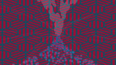 Benzersiz dijital animasyon tarzı grafikleri olan yaratıcı ortam tasarımı için yenilikçi hareket dokusu